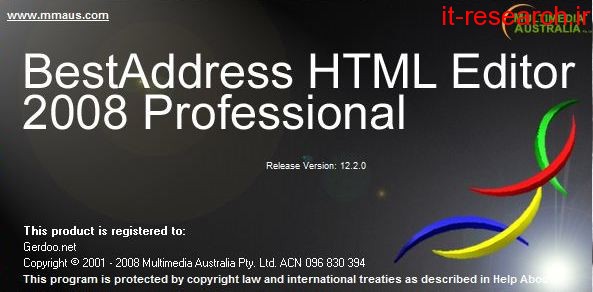 دانلود نرم افزار BestAddress HTML Editor 2008 Professional برای سیستم عامل ویندوز